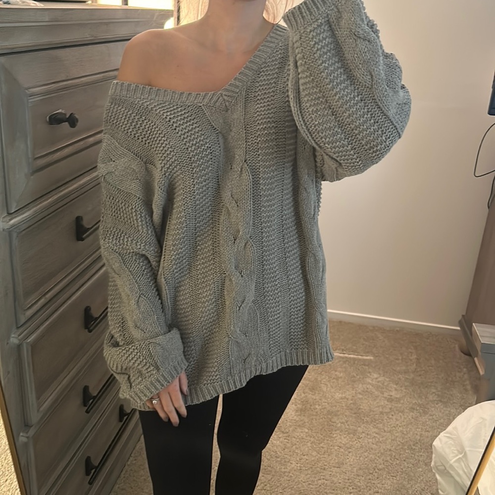 Off the shoulder sweater